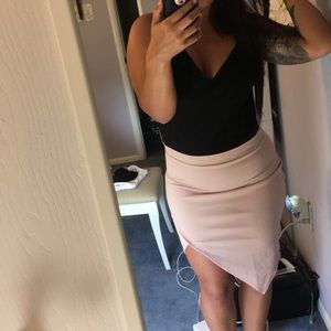 Mauve asymmetrical pencil skirt, only worn once.